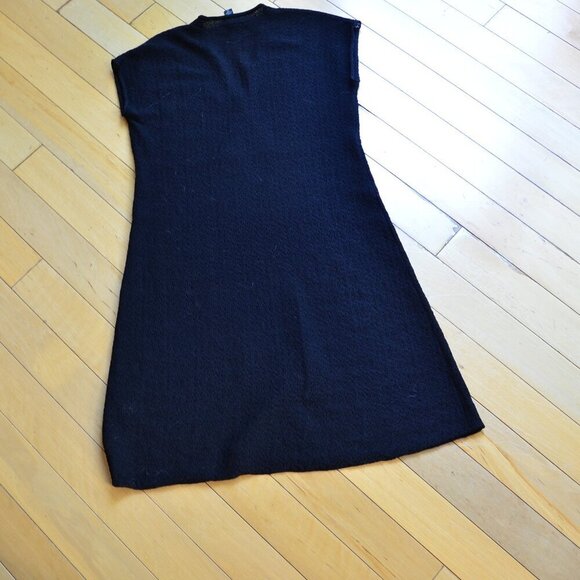 Eileen Fisher Black Washable Wool Crepe Dress size XS black - Picture 5 of 5